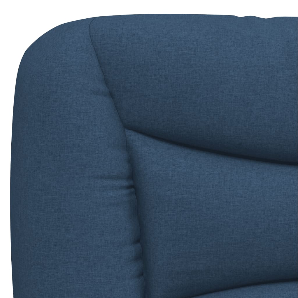 Rám Postele S Led Bez Matrace Hvar Modrý 160 X 200 Cm Textil