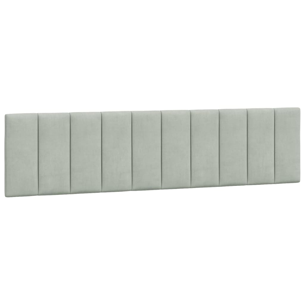 Rám Postele S Led Osvětlením Bez Matrace Hanko Světle Šedý 200 X 200 Cm Samet