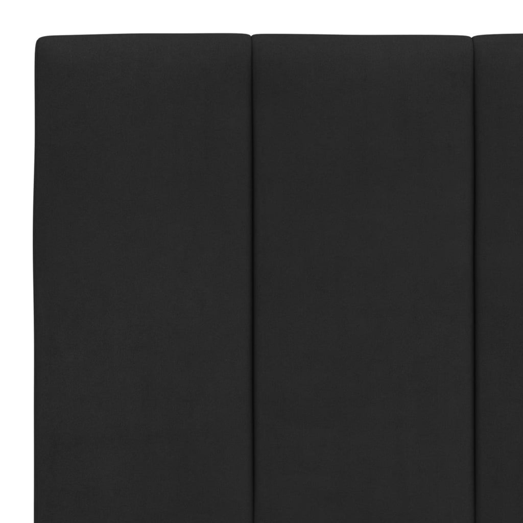 Rám Postele S Led Osvětlením Bez Matrace Hanko Černý 200 X 200 Cm Samet