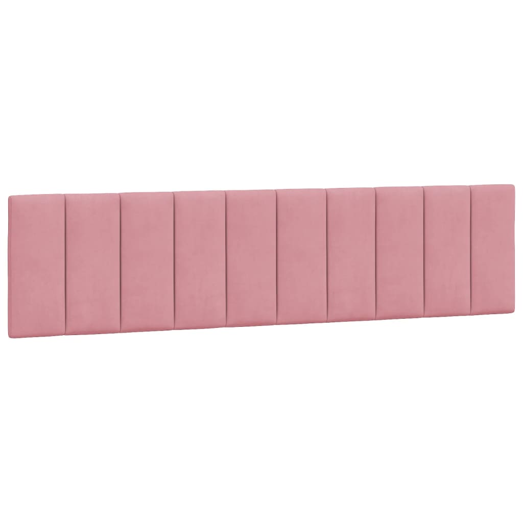 Rám Postele S Led Osvětlením Bez Matrace Hanko Růžový 200 X 200 Cm Samet