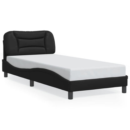 Rám Postele S Led Bez Matrace Hvar Černý 90 X 190 Cm