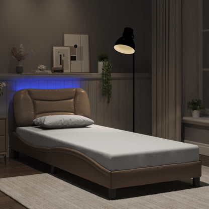 Rám Postele S Led Bez Matrace Hvar Cappuccino 90 X 190 Cm