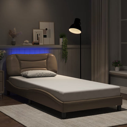 Rám Postele S Led Bez Matrace Hvar Cappuccino 100 X 200 Cm