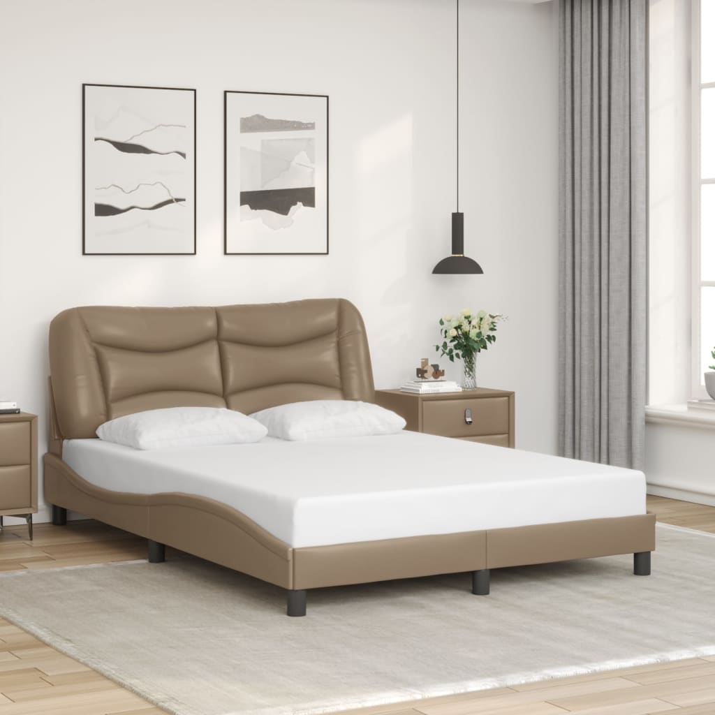 Rám Postele S Led Bez Matrace Hvar Cappuccino 140 X 200 Cm