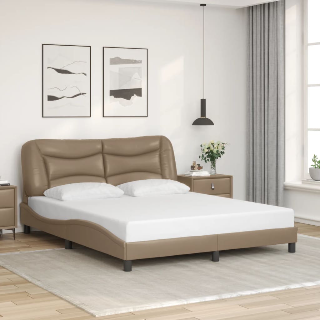 Rám Postele S Led Bez Matrace Hvar Cappuccino 160 X 200 Cm