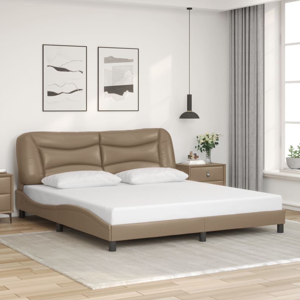 Rám Postele S Led Bez Matrace Hvar Cappuccino 180X200 Cm