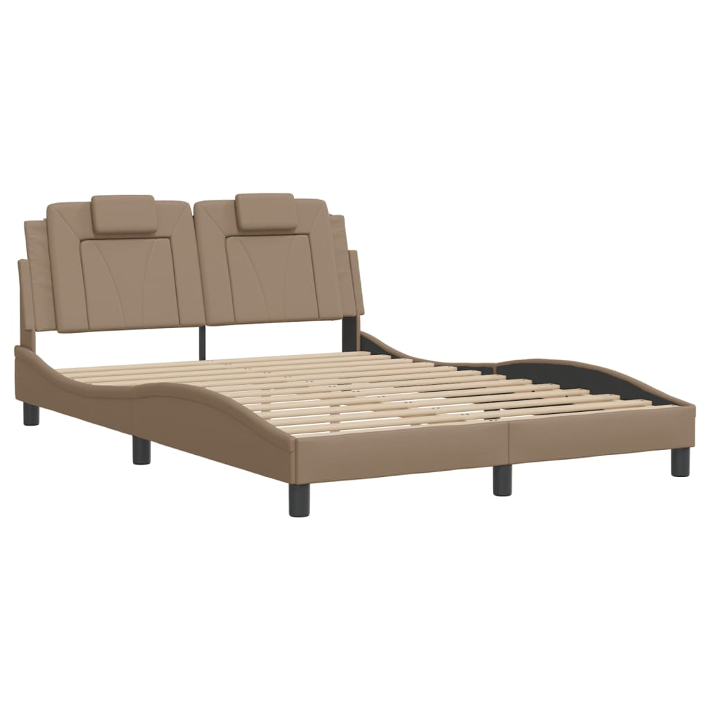 Rám Postele Viana S Led Bez Matrace Cappuccino 140 X 190 Cm