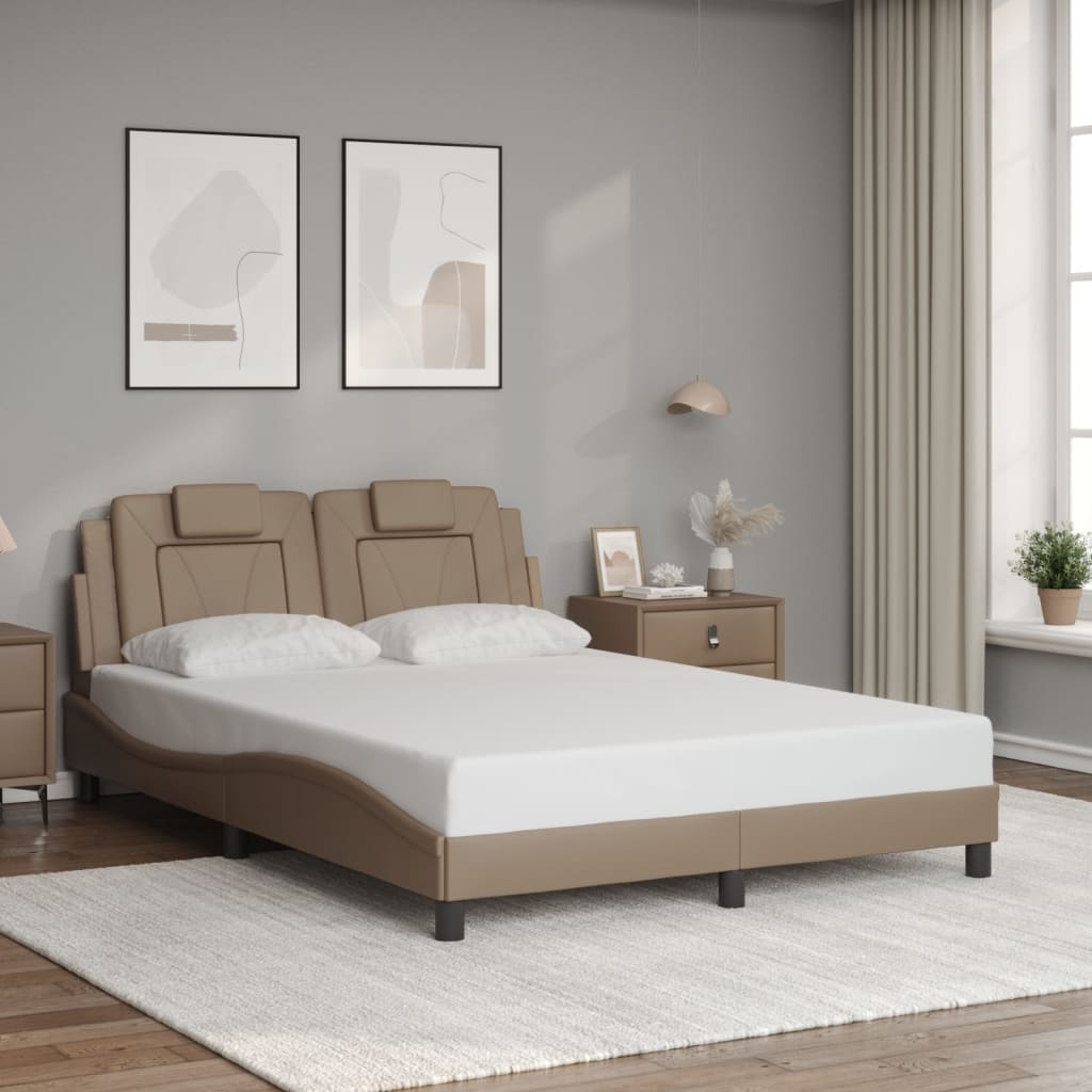 Rám Postele Viana S Led Bez Matrace Cappuccino 140 X 190 Cm