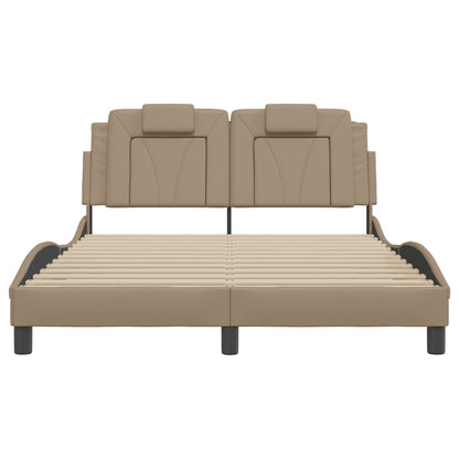 Rám Postele Viana S Led Bez Matrace Cappuccino 140 X 190 Cm