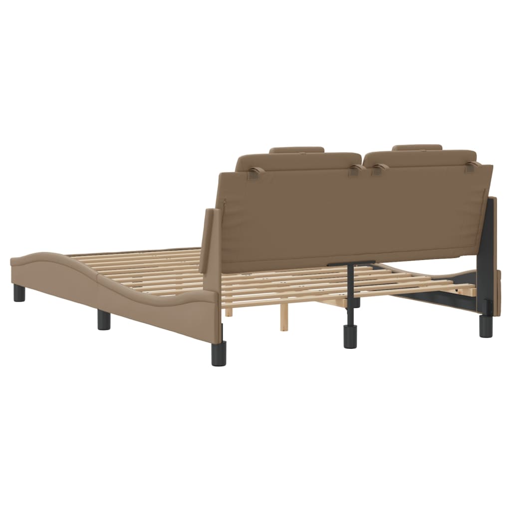 Rám Postele Viana S Led Bez Matrace Cappuccino 140 X 200 Cm