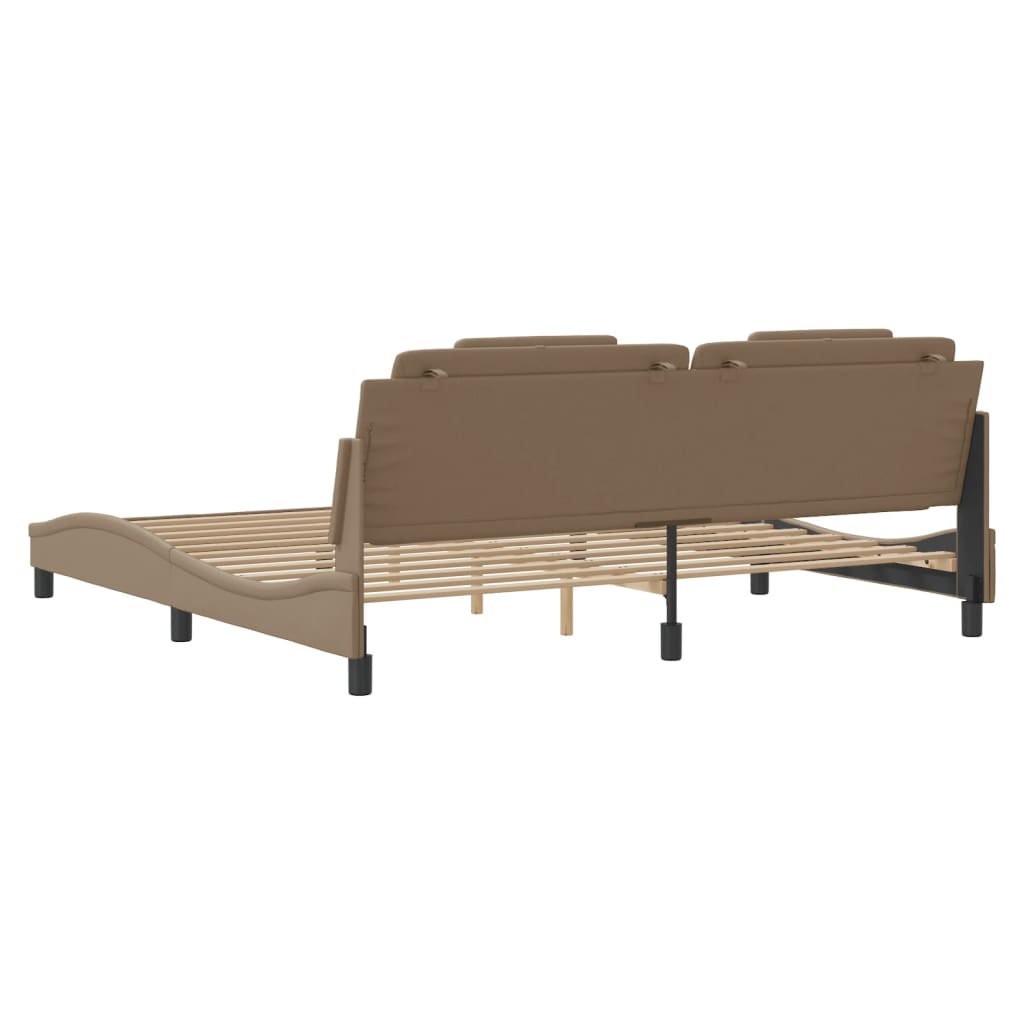 Rám Postele Viana S Led Bez Matrace Cappuccino 200 X 200 Cm