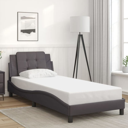 Rám Postele S Led Bez Matrace Zadar Šedý 80 X 200 Cm