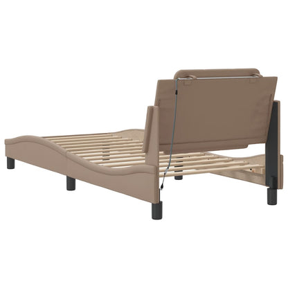 Rám Postele S Led Bez Matrace Zadar Cappuccino 80 X 200 Cm