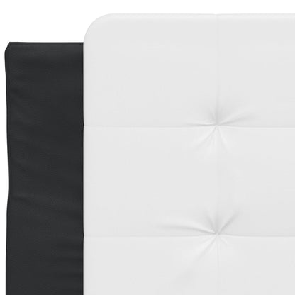 Rám Postele S Led Bez Matrace Zadar Černý A Bílý 90X190 Cm