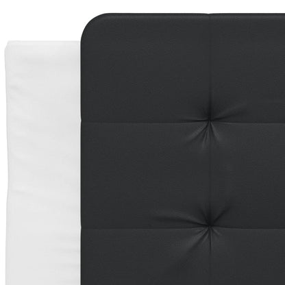 Rám Postele S Led Bez Matrace Zadar Bílý A Černý 90X190 Cm