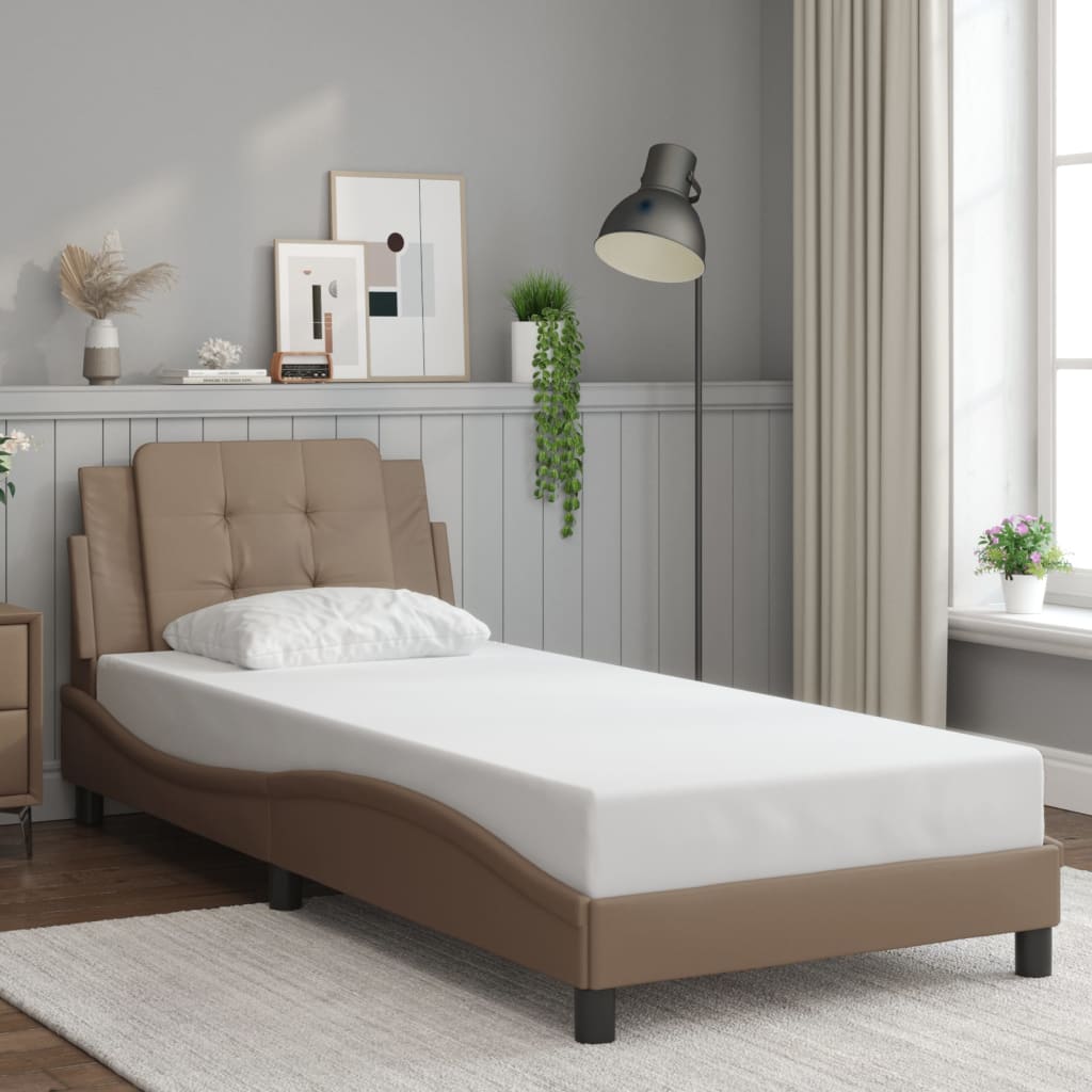 Rám Postele S Led Bez Matrace Zadar Cappuccino 90 X 200 Cm