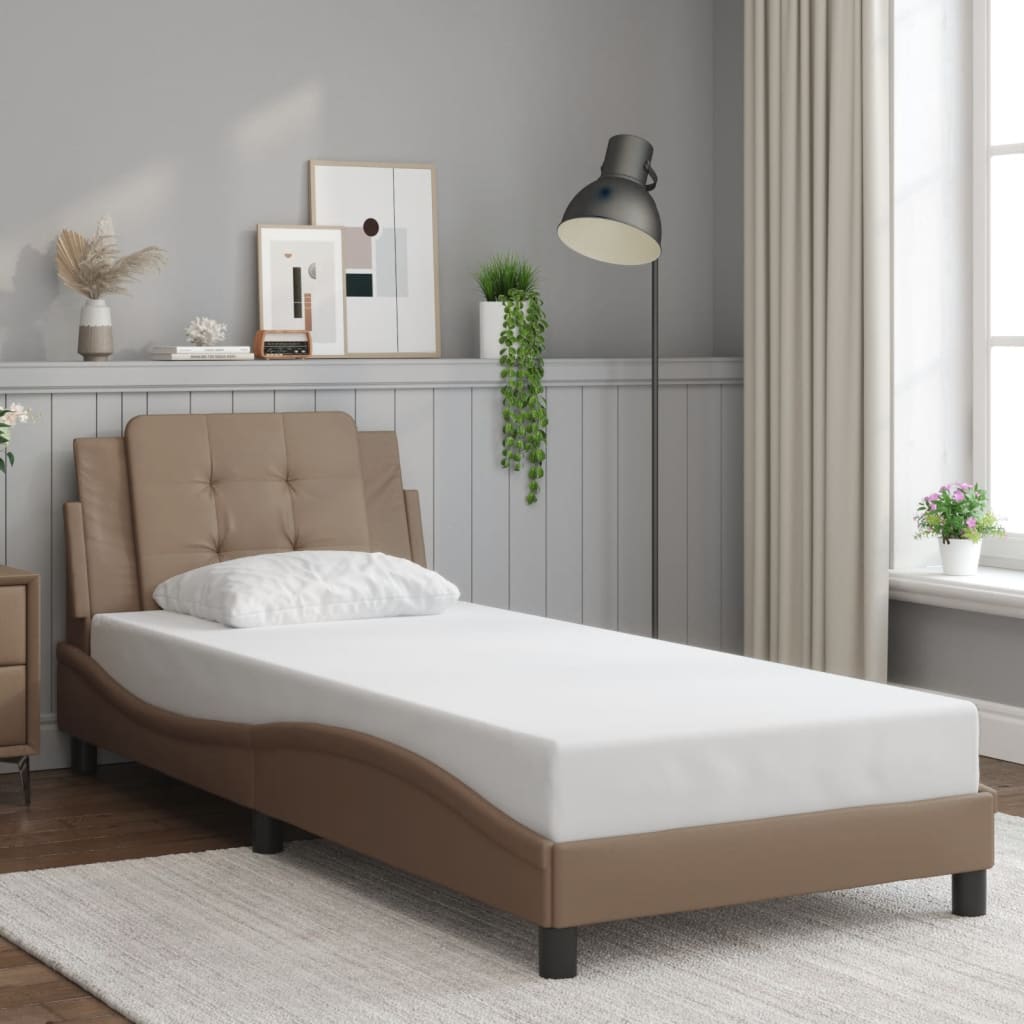 Rám Postele S Led Bez Matrace Zadar Cappuccino 100 X 200 Cm
