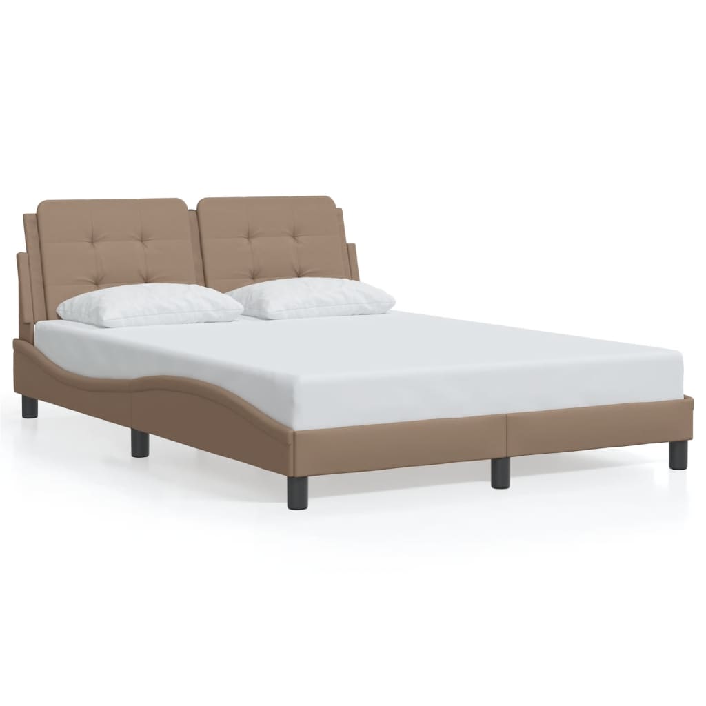 Rám Postele S Led Bez Matrace Zadar Cappuccino 140 X 190 Cm
