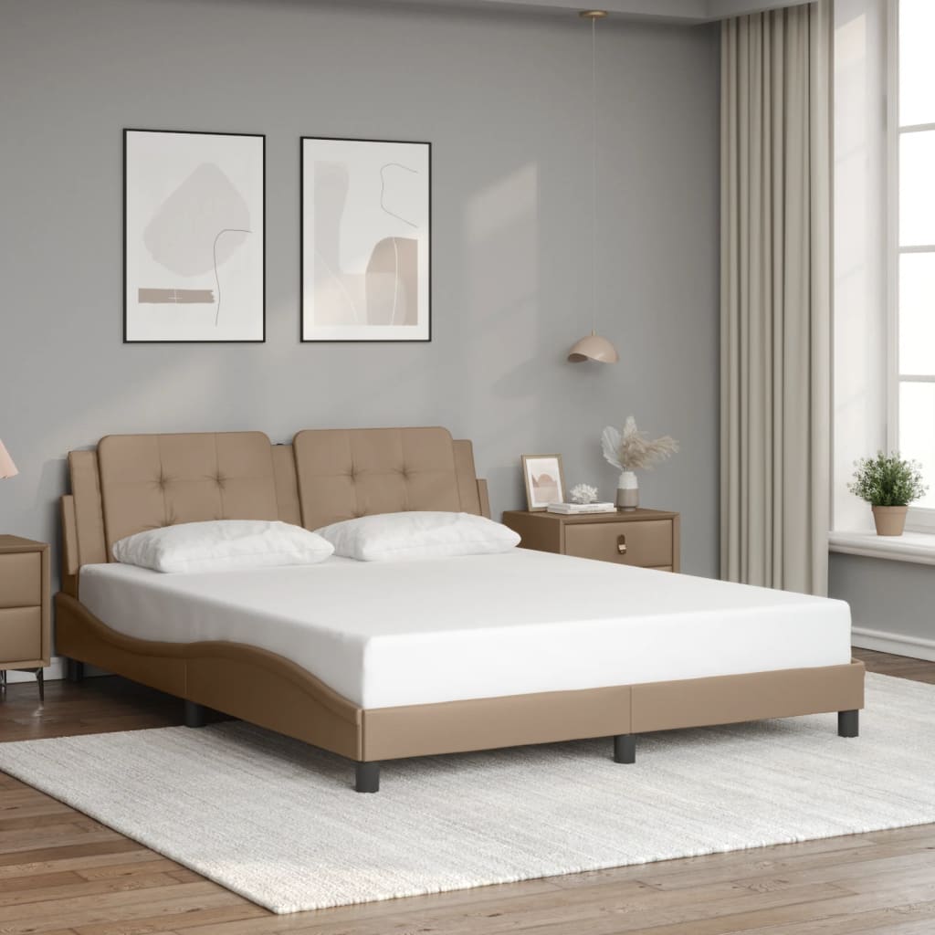 Rám Postele S Led Bez Matrace Zadar Cappuccino 160 X 200 Cm