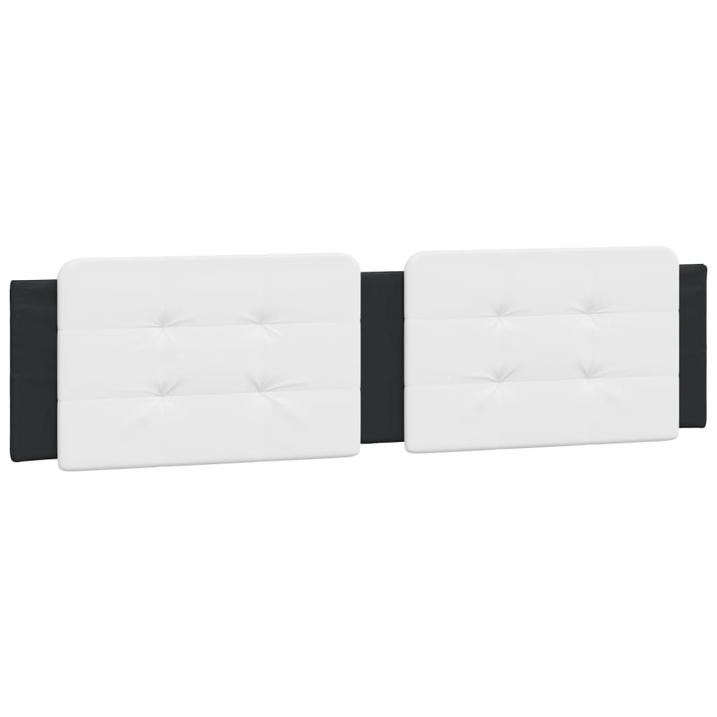 Rám Postele S Led Osvětlením Bílý A Černý 160X200 Cm Umělá Kůže Písková