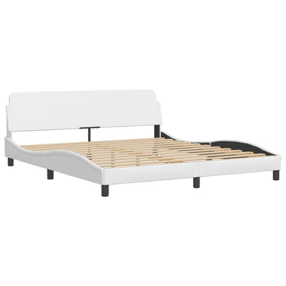 Rám Postele S Led Bez Matrace Zadar Bílý 180 X 200 Cm