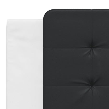 Rám Postele S Led Bez Matrace Zadar Bílý A Černý 180X200 Cm