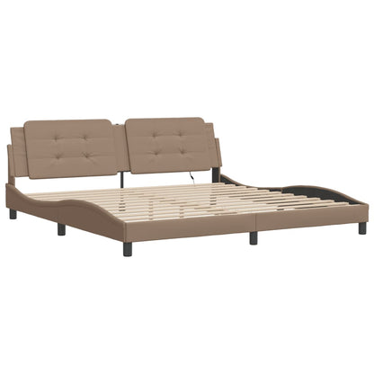 Rám Postele S Led Bez Matrace Zadar Cappuccino 200 X 200 Cm