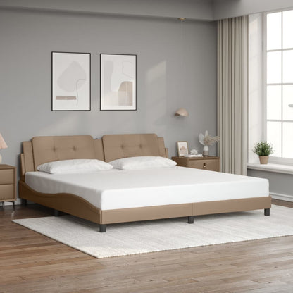 Rám Postele S Led Bez Matrace Zadar Cappuccino 200 X 200 Cm