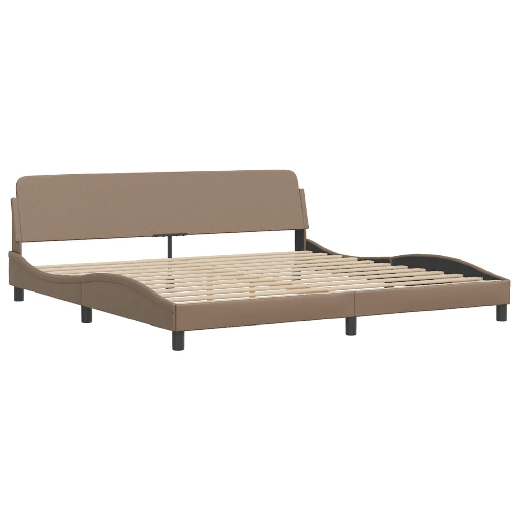 Rám Postele S Led Bez Matrace Zadar Cappuccino 200 X 200 Cm