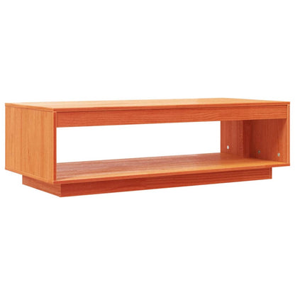 Konferenční Stolek Voskově Hnědý 110X50X33,5 Cm Masiv Borovice
