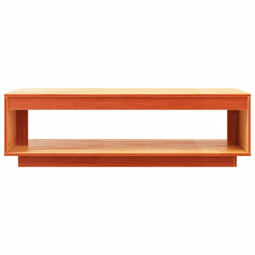 Konferenční Stolek Voskově Hnědý 110X50X33,5 Cm Masiv Borovice