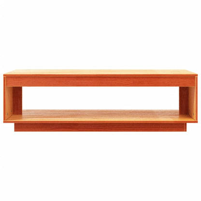 Konferenční Stolek Voskově Hnědý 110X50X33,5 Cm Masiv Borovice