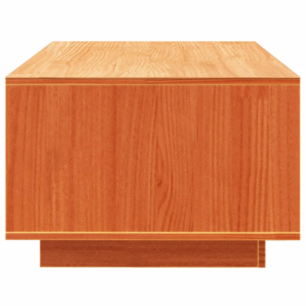 Konferenční Stolek Voskově Hnědý 110X50X33,5 Cm Masiv Borovice
