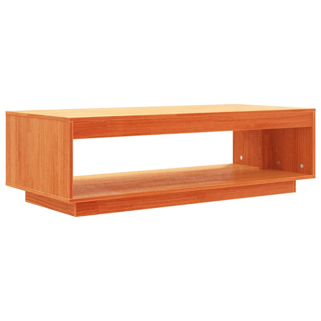 Konferenční Stolek Voskově Hnědý 110X50X33,5 Cm Masiv Borovice