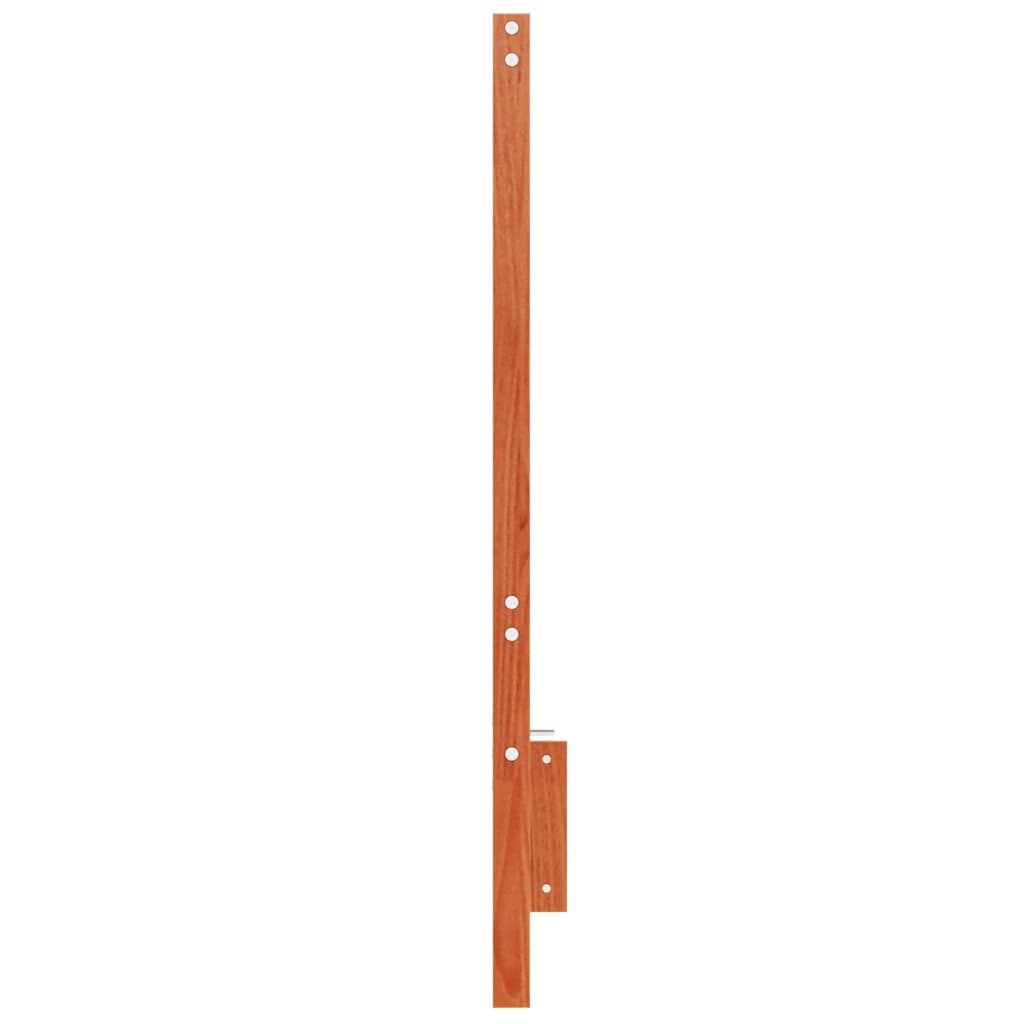 Čelo Postele Voskově Hnědé 135 Cm Masivní Borové Dřevo