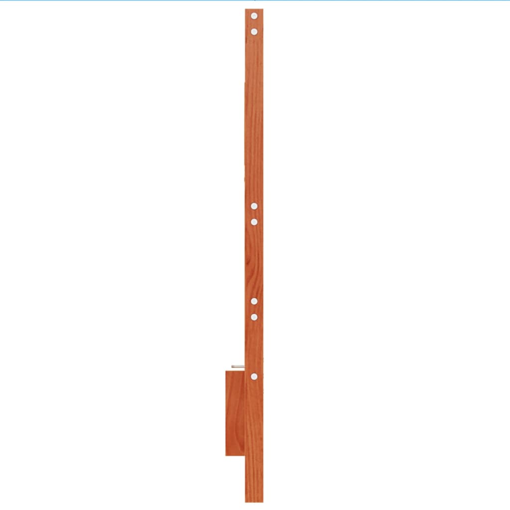Čelo Postele Voskově Hnědé 135 Cm Masivní Borové Dřevo