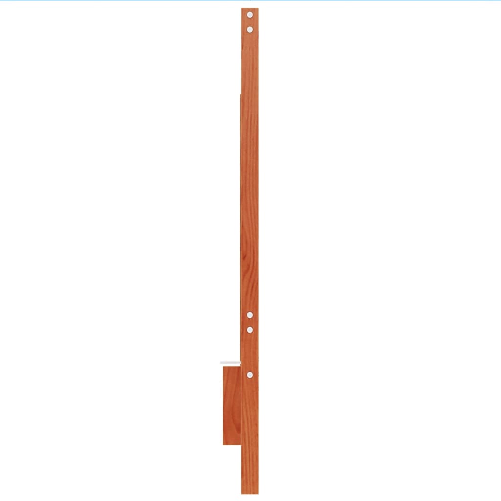 Čelo Postele Voskově Hnědé 135 Cm Masivní Borové Dřevo