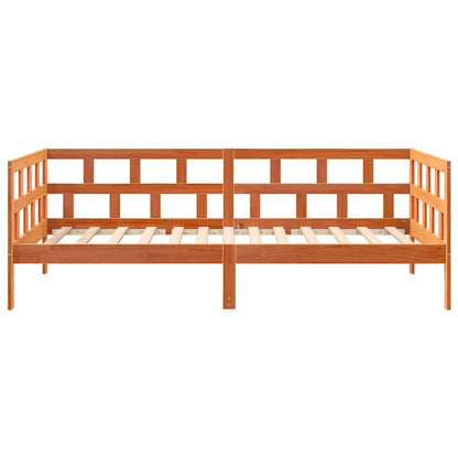 Válenda Bez Matrace Voskově Hnědá 90 X 200 Cm Masivní Borovice