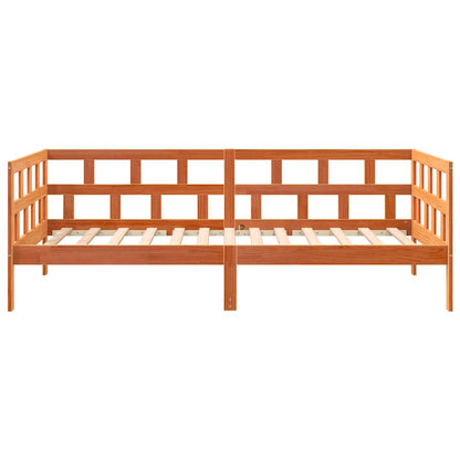 Válenda Bez Matrace Voskově Hnědá 80 X 200 Cm Masivní Borovice