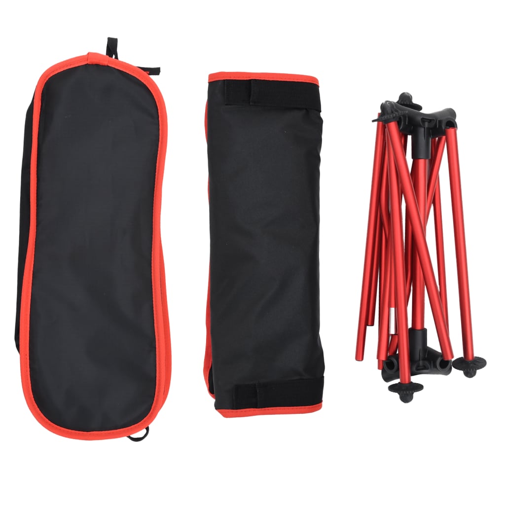 Skládací Kempingové Židle 2 Ks Černé Oxfordská Látka A Hliník