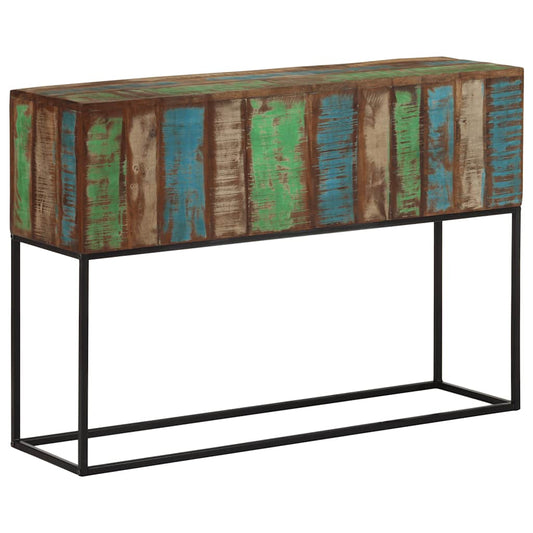 Konzolový Stolek 110X30X75Cm Masivní Recyklované Dřevo A Železo