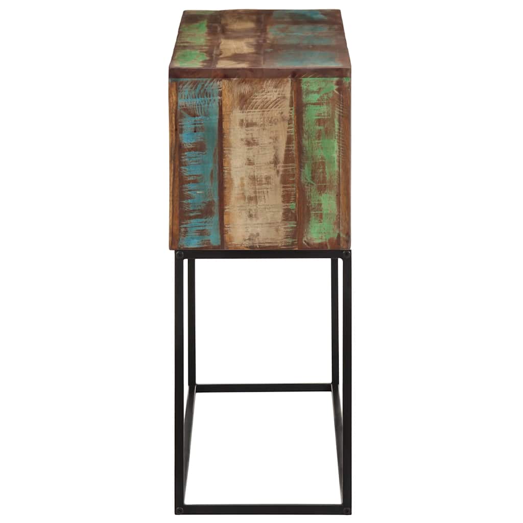 Konzolový Stolek 110X30X75Cm Masivní Recyklované Dřevo A Železo