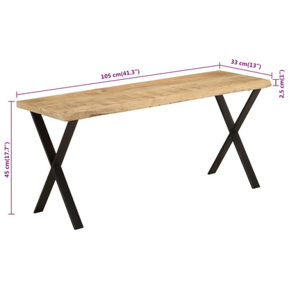 Lavice S Živou Hranou 105 Cm Masivní Akáciové Dřevo