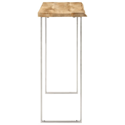 Konzolový Stolek S Živou Hranou 105X33X76 Cm Masivní Mangovník