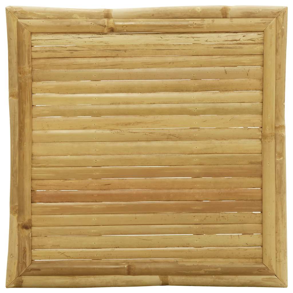 3Dílný Skládací Bistro Set S Krémově Bílými Poduškami Bambus