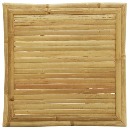 3Dílný Skládací Bistro Set S Krémově Bílými Poduškami Bambus