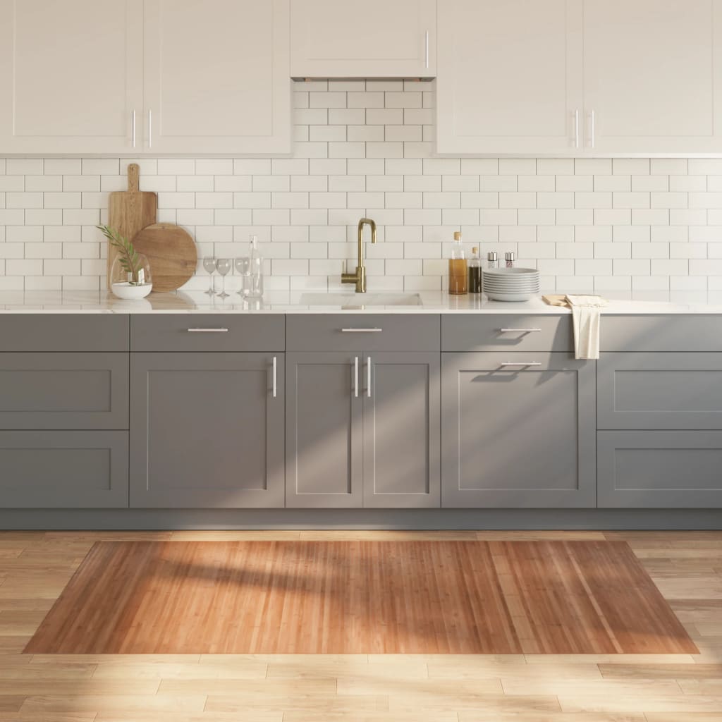 Koberec Obdélníkový Bambus Přírodní