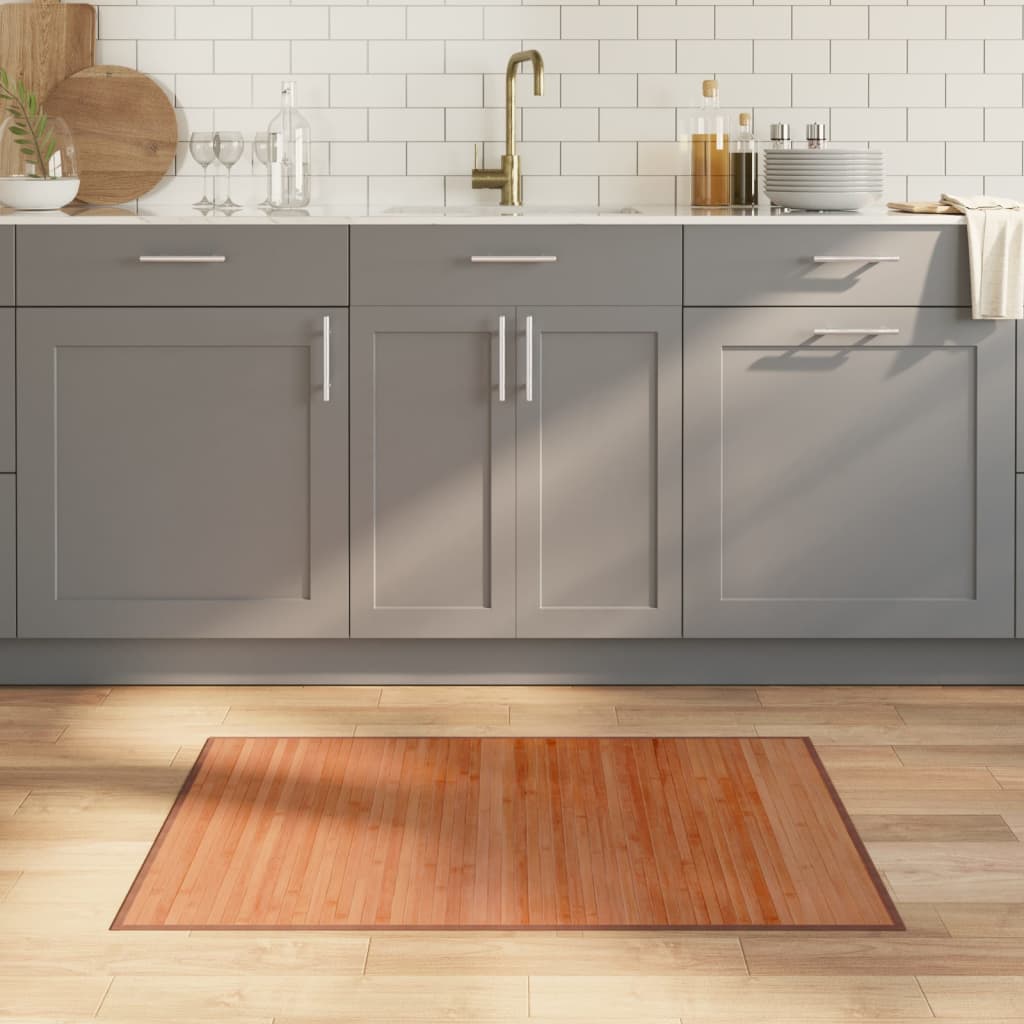 Koberec Obdélníkový Světle Přírodní Bambus