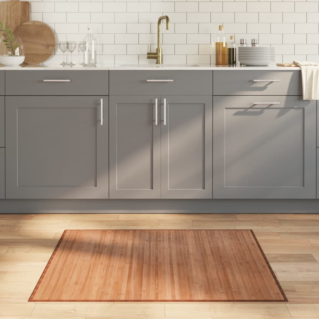 Koberec Obdélníkový Světle Přírodní Bambus