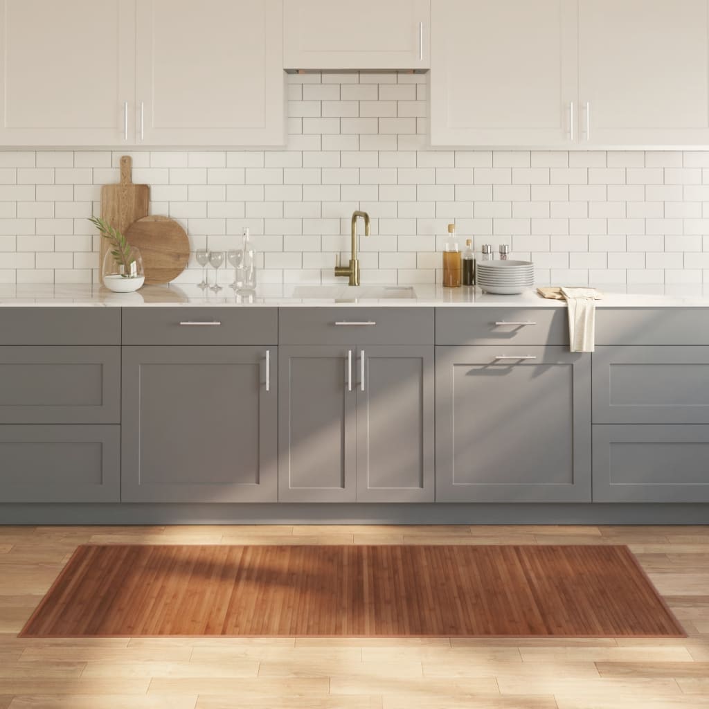 Koberec Obdélníkový Světle Přírodní Bambus